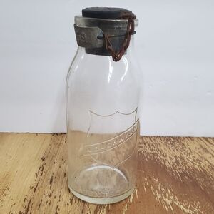 Antique 1920's Mojonnier Milk Sample Testing Bottle for Cream Content - Original